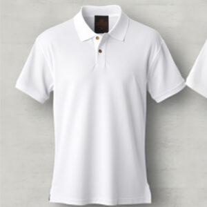 Plain White Polo Shirt Short Sleeve